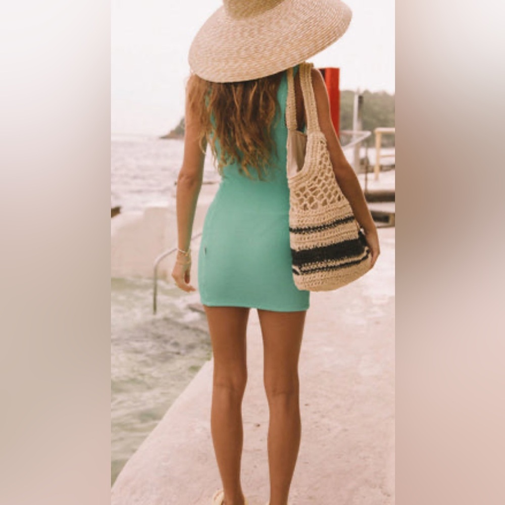 Green Mini Dress - Picture 2 of 5